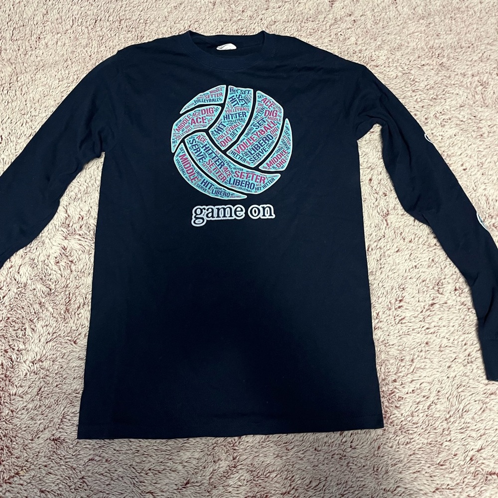 Navy Volleyball Long Sleeve Tee